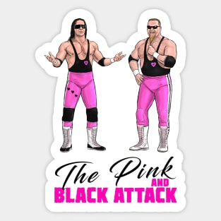 The Pink and Black Attack 1989 Sticker